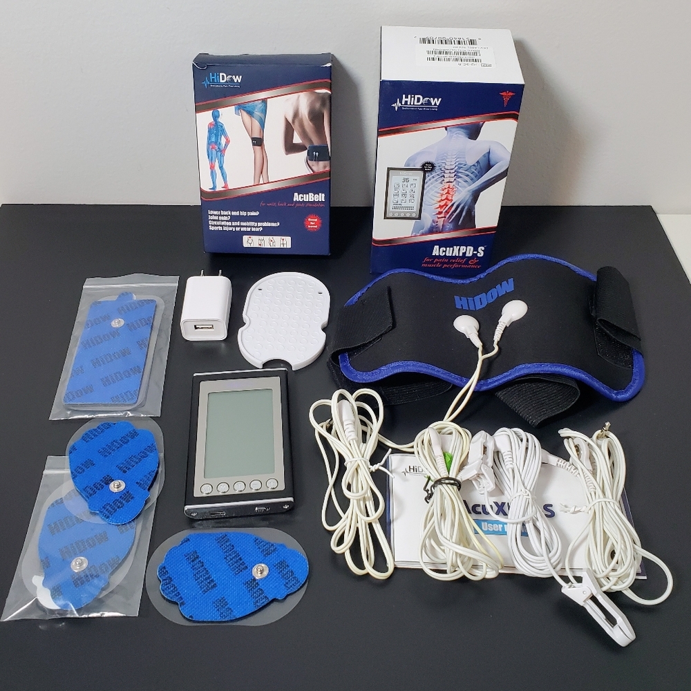 HiDow AcuXPD-S Electric Stimulator & AcuBelt Bundle - TENS Unit